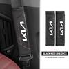 CKWQ4 For KIA Car Seat Belt Carbon Fiber Safety Belt Shoulder Covers Ceed Sportage Rio K5 K2 Optima Cerato Venga Sedona