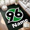 Custom Name Personalized Hannover 96 Football Print Carpet, Versatile Home Decor Rug, for Playroom, Apartment, Balcony, Entryway, Hallway Gift