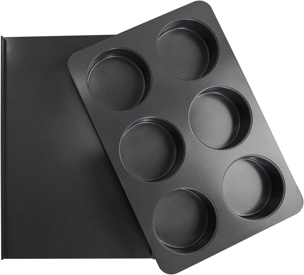 Non-stick Cake Mold Pan 6 Cup Baking Tray Non Stick Muffin Mould Cupcake Baking for Cakes Biscuit DIY Cake Kitchen Accessories