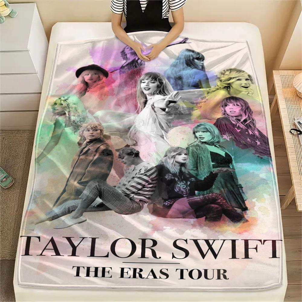 Taylor Swift printing Flannel Blanket Bedroom Sofa Camping Warm blanket Gifts for family and friends-MJ011