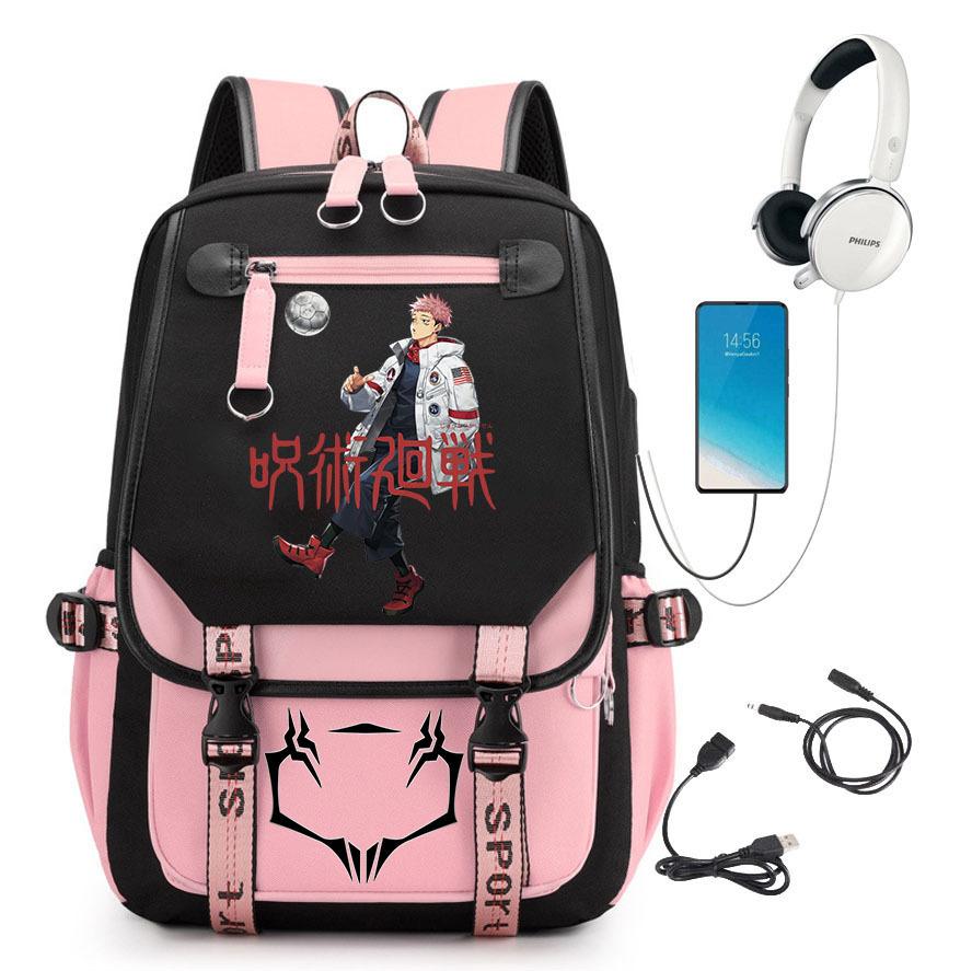 Popular Riman Peripheral Backpack Youth Student School Bag Usb Large Capacity Student Computer Bag