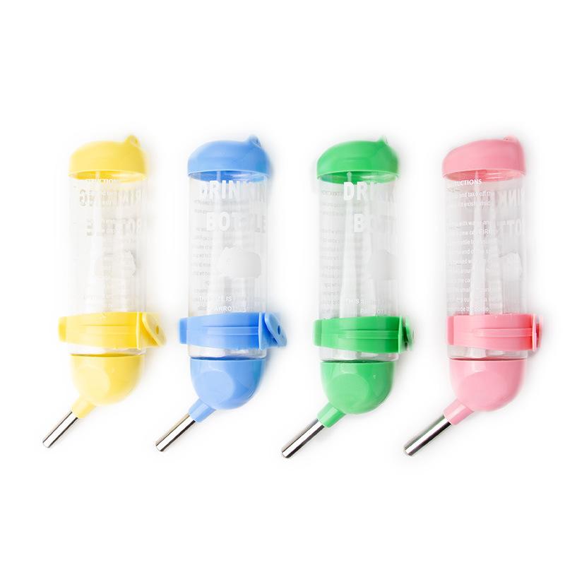 Hanging Small Pet Water Bottle No‑Drip Stainless Steel Spout For Hamster Rabbit Guinea Pig Cage
