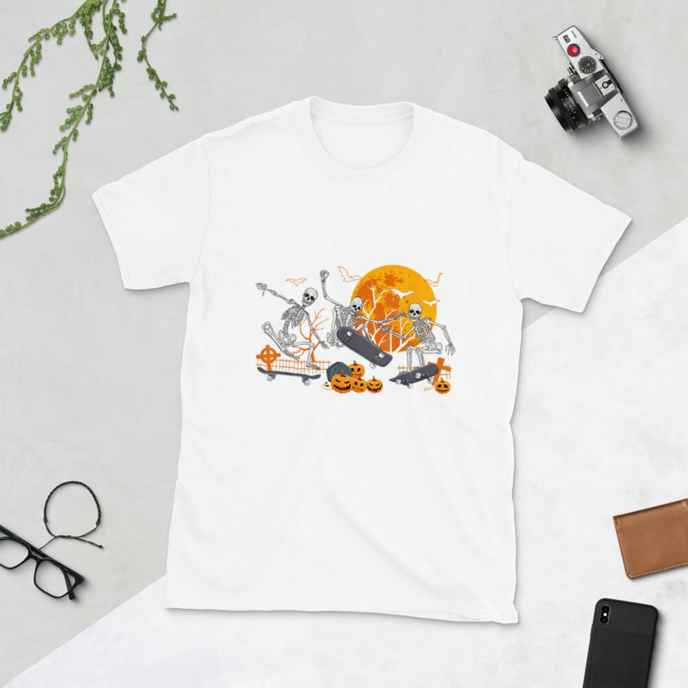 Skateboarding Skeleton Halloween Design S