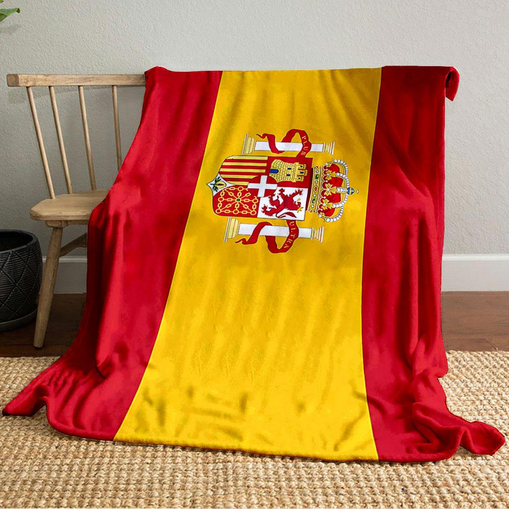 Spain National Flag Blanket for all seasons blanket lunch break throw gift
