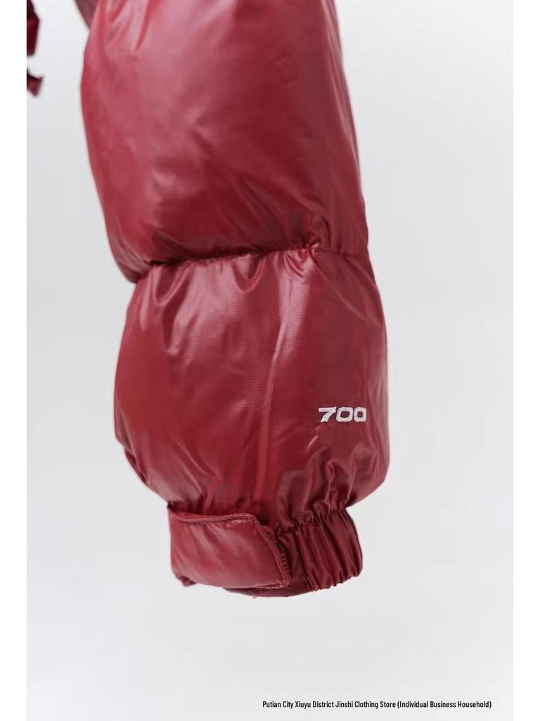 Women's 1984 North Face Down Jacket: Short, Thickened, Stand-Up Collar, Winter Streetwear