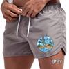 74  Summer Men's Quick-Drying Swim Trunks Printing Sports Pants Swimwear Beach Shorts Jogging Shorts
