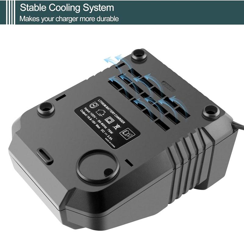 LCD Screen Fast Charger For Bosch 14.4V 18V BAT614 BAT609 BAT618 Lithium Battery Charger EU/US Plug Safety Charger