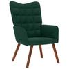 Armchair, Dark Green, Upholstered In Velvet