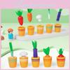Wooden Educational Planting Toy Set With Color Recognition For Kids