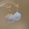 Sea Series Shell Starfish Necklace Ornaments Starfish Beach Earrings Bohemian Shell Necklace  Women