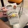 Coque de téléphone en silicone souple Design de biscuit au fromage dessin animé 3D pour iPhone 17 Pro Max 15 14 13 12 Couverture intégrale Anti-Chute pour Femmes