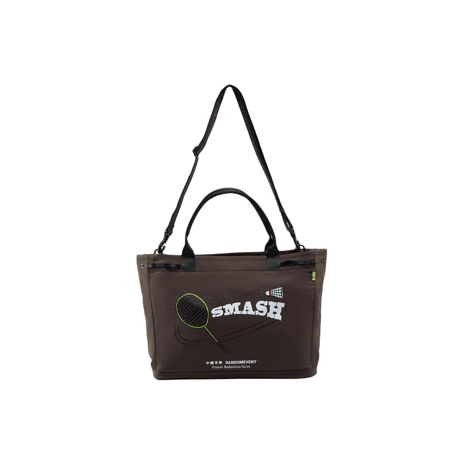 

Li Ning X RDET Collaboration Tote Bag Shopping Bag Printed Design Handbag Unisex Tote Bags Brown ABDV397-1 Brown