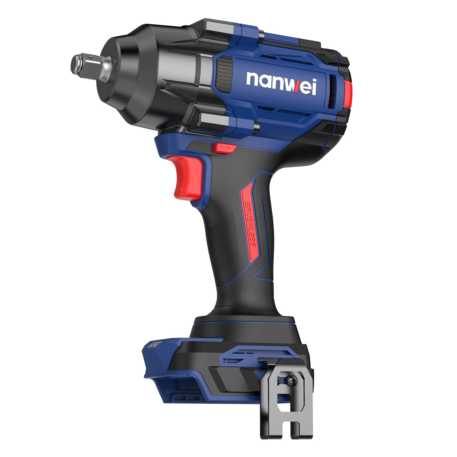 

NANWEI Rechargeable Impact Max Torque Compatible with Makita Electric Impact Brushless 3 Output Infinitely Variable LED for Tightening and Loosening синій