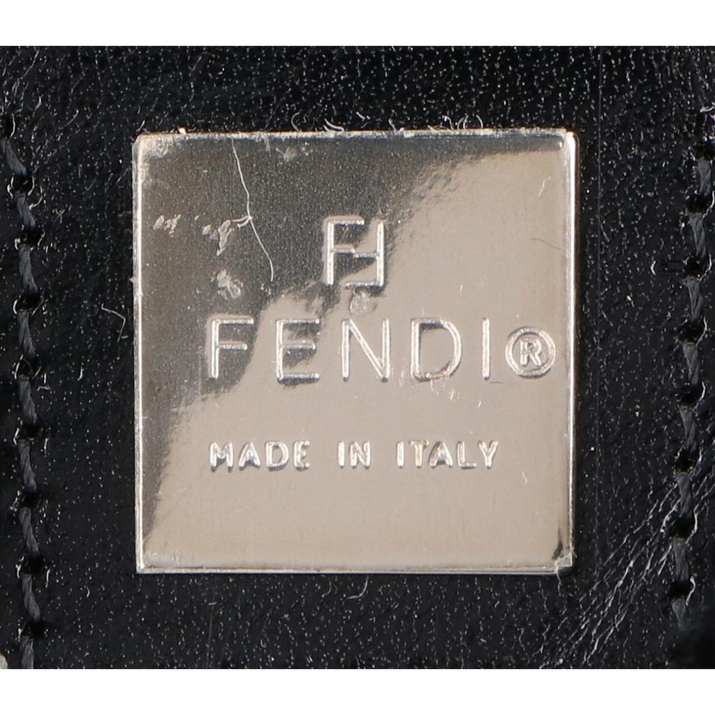 FENDI [Excellent Condition] 2321-26424-099 Fur and Leather Mamma Bucket One Shoulder bag blackUsed