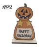Minimalist Home Accessories Cute Halloween Black Cat Pumpkin Skull Decor Vintage Boo Wooden Unique Table Ornaments Signs Tabletop Decoration