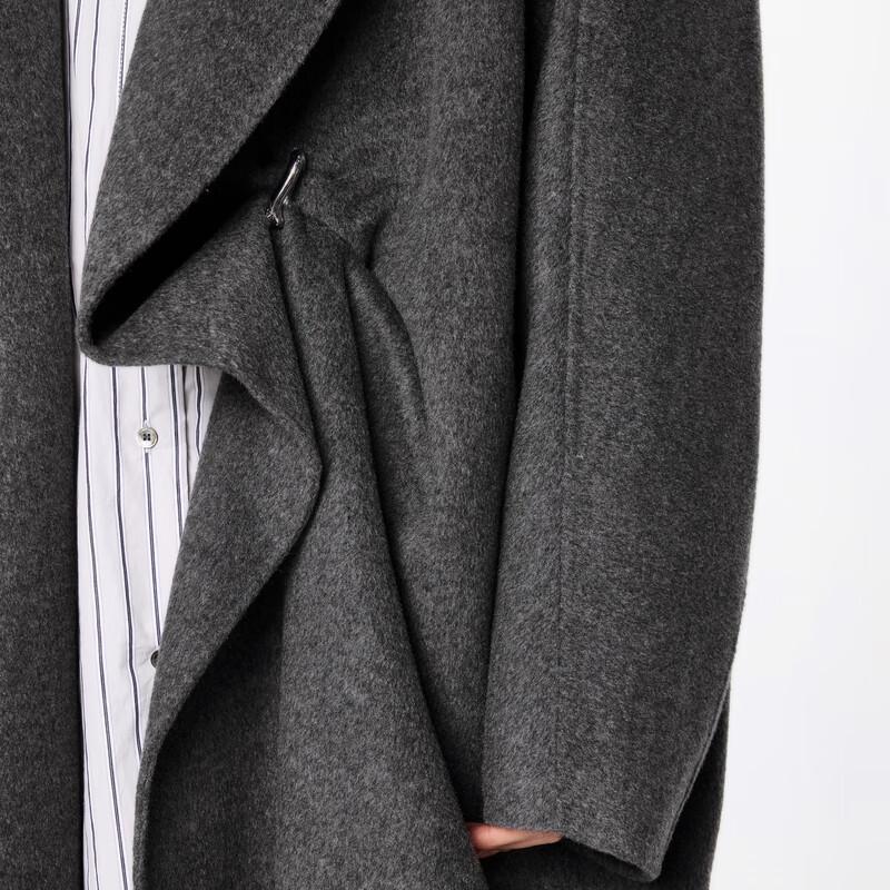 JNBY 2024 Winter Loose Lapel Woolen Coat