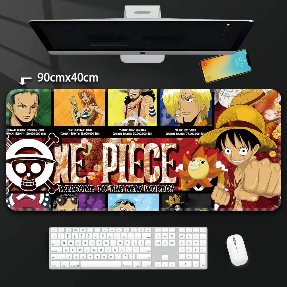 One Piece Leather Mouse Pad Oversized Peripherals Two-dimensional Anime  Monkey D. Luffy Roronoa Zoro  Boys Computer E-sports Game Keyboard Table Mat