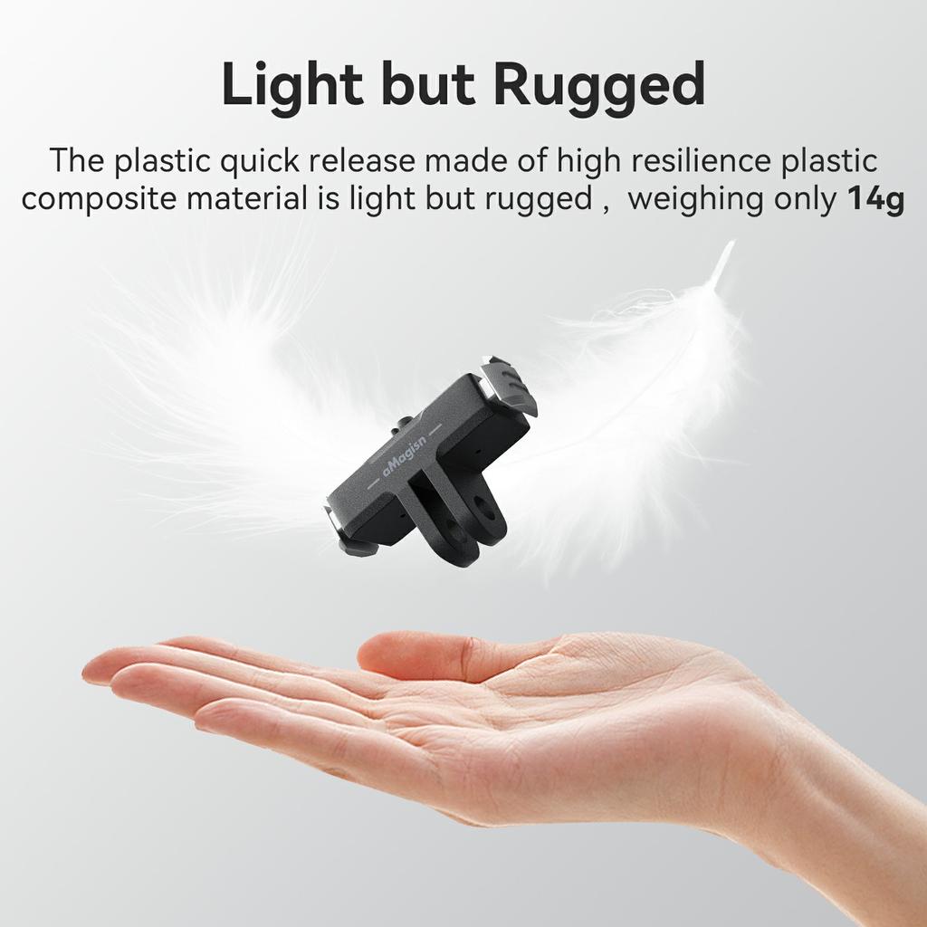 AMAGISN For GoPro Hero 13 Magnetic Quick Release Mount Base Plastic Adapter Accessory