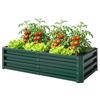 Raised Beds for Garden, Galvanized Outdoor Planters, for Herbs and Vegetables, Use for Patio, Backyard, Balcony, Green