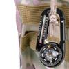 Camp Carabiner Compass and Thermometer Outdoor Navigation Tool Keychains for Outdoor Hiking Camping Survival Tool