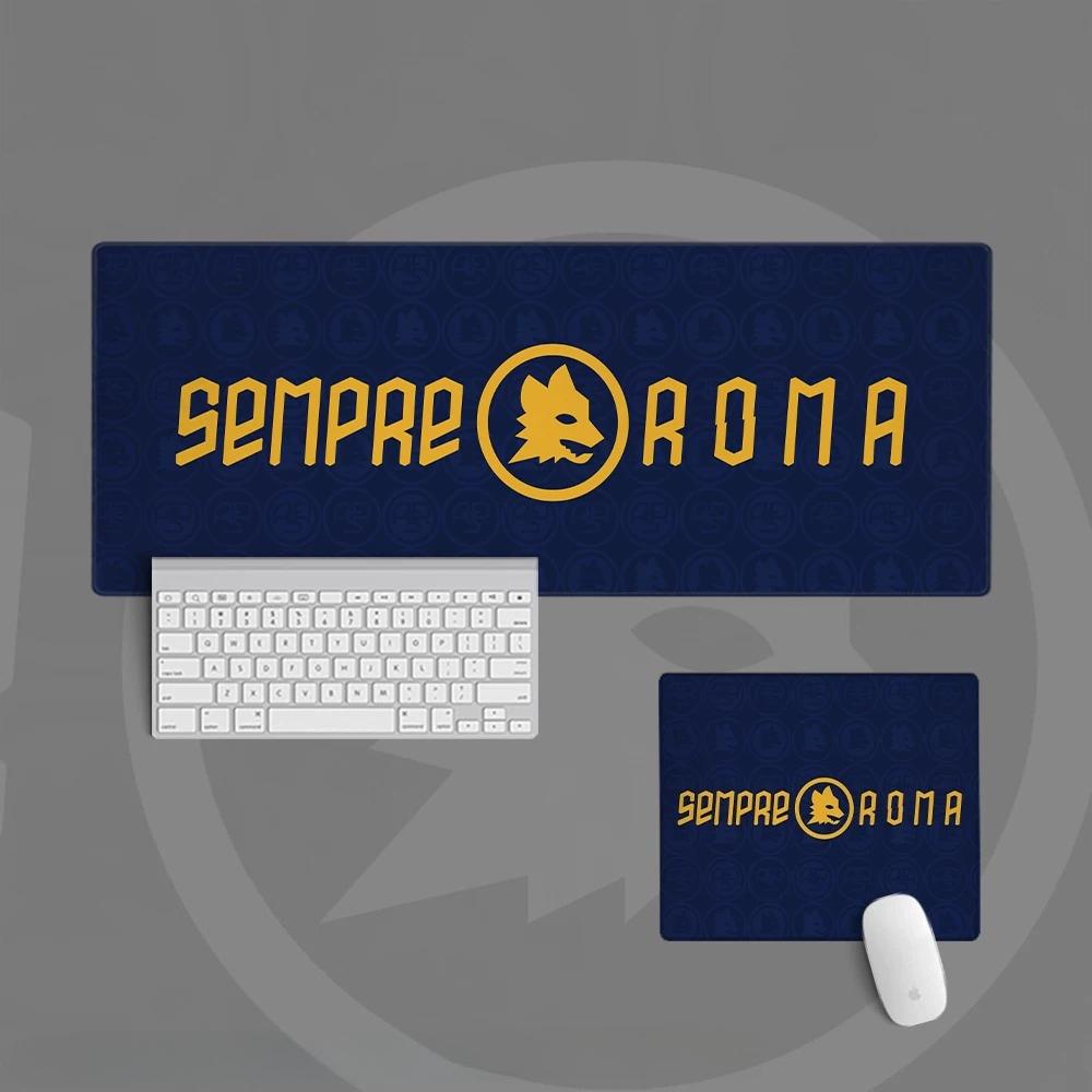 New Creative Extra Large Leather Non-slip Stain Resistant Mouse Pad Office Keyboard Table Football Fan Supplies Student Gift Roma Totti Periphery