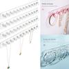 Necklace Holder, Acrylic Hanger, Wall Mont Organizer, Jewelry Hooks for Necklaces, Bracelets, Chains
