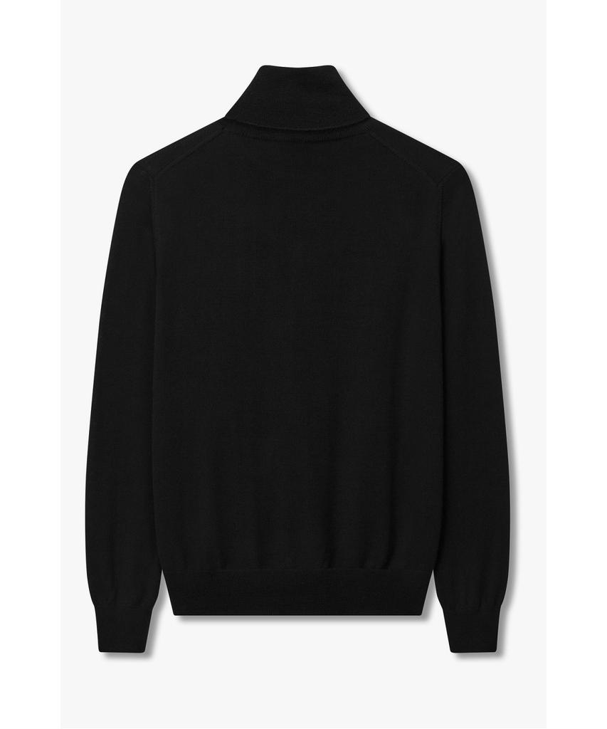 MAN ON THE BOON [Morgano] Turtleneck Wool Knit Pullover_Black 4715313919