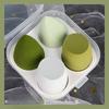 4PCS Ombre Makeup Sponge Set - Vegan Dual Use for Liquid/Powder | Latex-Free Travel Essentials All Skin Types