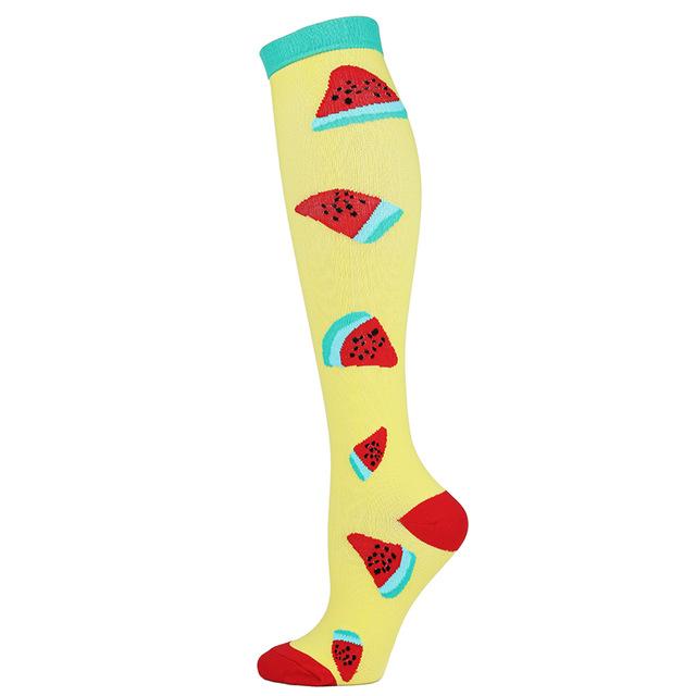 New Arrival Compression Socks Funny Fox Cat Shark Animal Prints Socks Unisex Outdoor Running Cycling Long Pressure Stockings