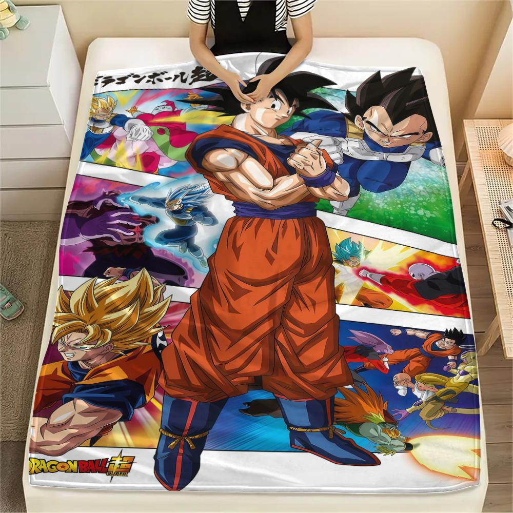 

Dragon Ball Super Print Flannel Blanket, Suitable for Bedrooms, Sofas, Beds, Chairs, Picnics, Travel -HE11 75x90cm