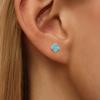 2 Stück leichter Luxus exquisite Mode Zirkon Kleeblatt Ohrstecker für Damen Süße Pflanze Feiner Schmuck Minimalistische Accessoires