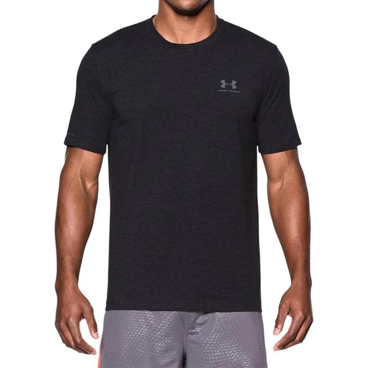 Under Armour T Shirt Men's Black Gray (Unisex) T-Shirts 1257616 001