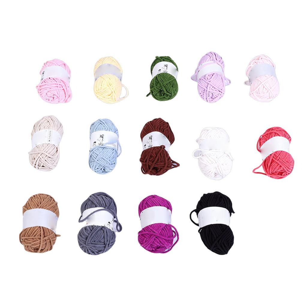14Pcs Chunky Yarn for Crocheting Hand Knitting Arm Knitting Jumbo Chenille Yarn Bulky Soft Plush Thick Fuzzy