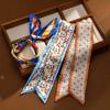 Stainless Steel Silk Scarf Bracelet Chic Jewelry Hollow Cuff Bangle  For Women