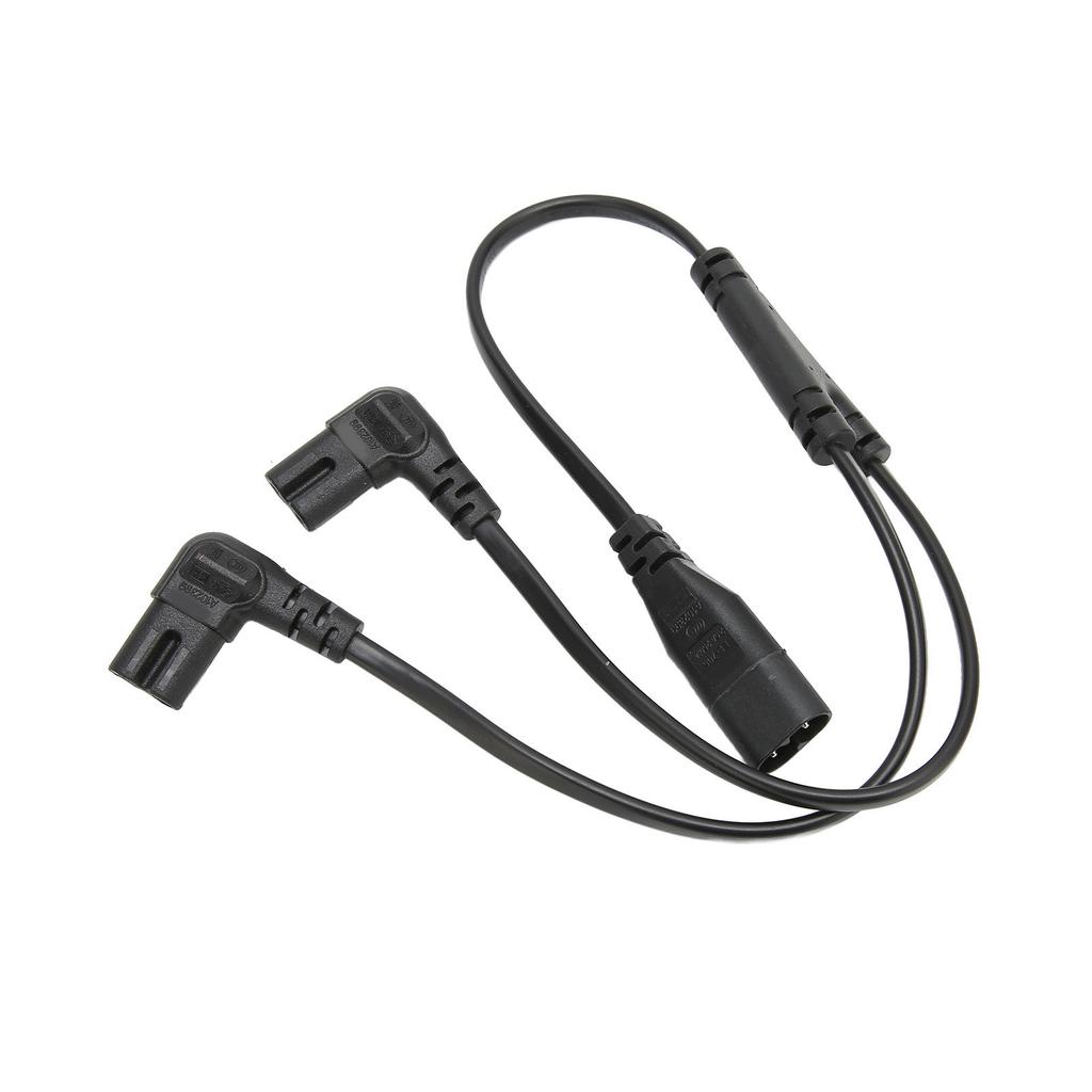 IEC320 C8 To Dual C7 Cord Male To Female 1 In 2 Out AC Power Splitter Cable for LCD Monitor Desk Lamp 100‑250V