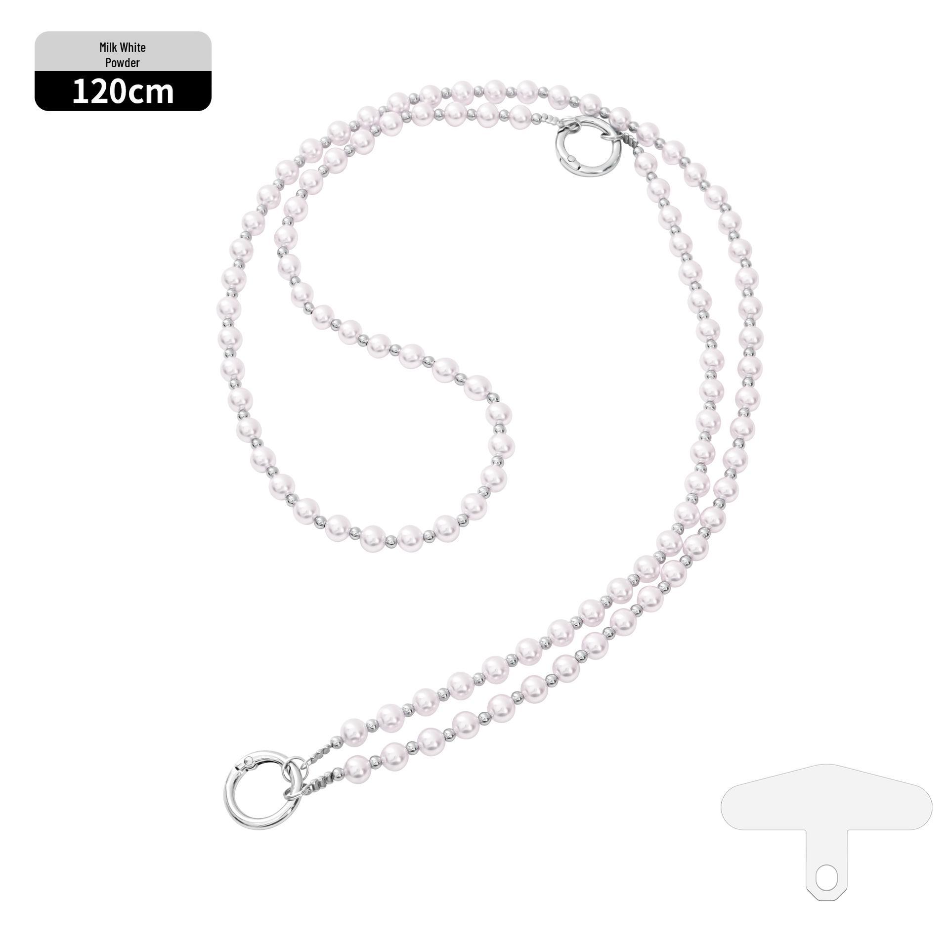 

Women s Three-in-One Handmade Beaded Crossbody Phone and Camera Pearl Chain Lanyard Handbag