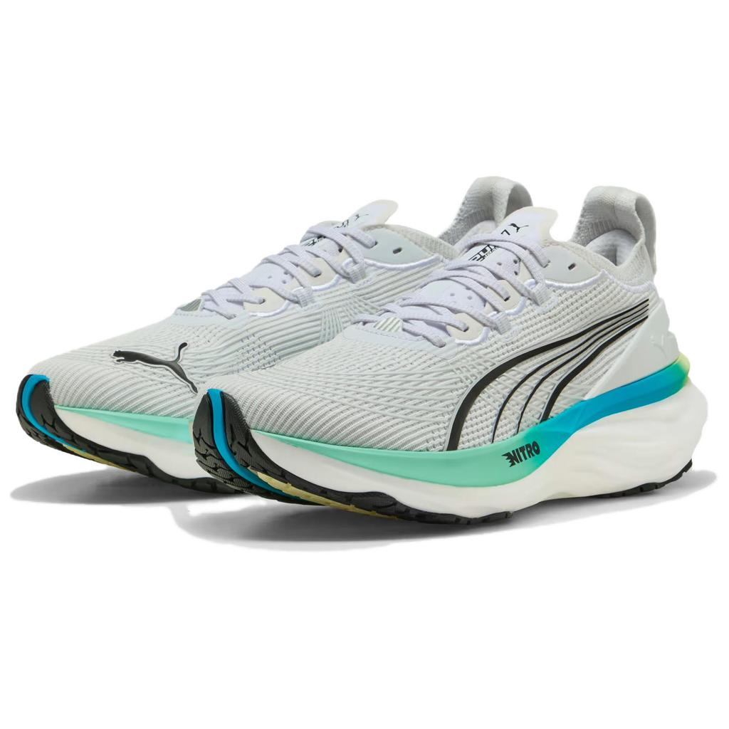 New PUMA ForeverRun NITRO™ II Abrasion Resistant Low Top Casual Running Shoes Men's White Blue 310109-19