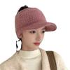 Autumn and Winter Ear Protection Plus Velvet Warm Empty Top Hat with Ponytail and Fashionable Baseball Cap Versatile Women's Cotton Hat New