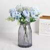 Chrysanthemum Roses Artificial Flower Bouquet for Vase Composition 32 Cm - Blue