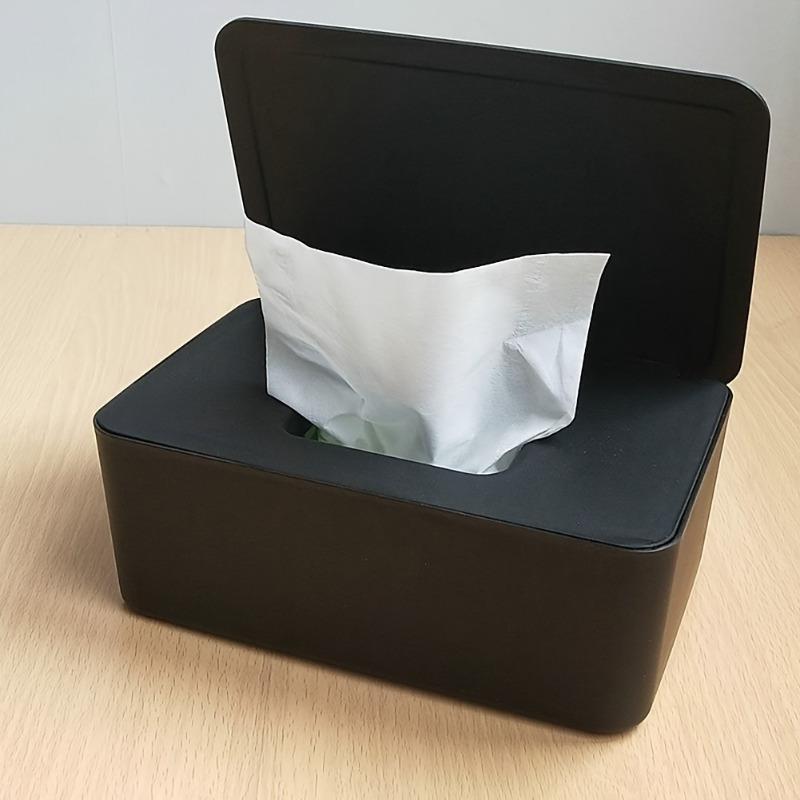 1pc Plastic Rectangular Wet Tissue Storage Box with Lid, Versatile Dry & Wet Tissue Dispenser for Home and Office