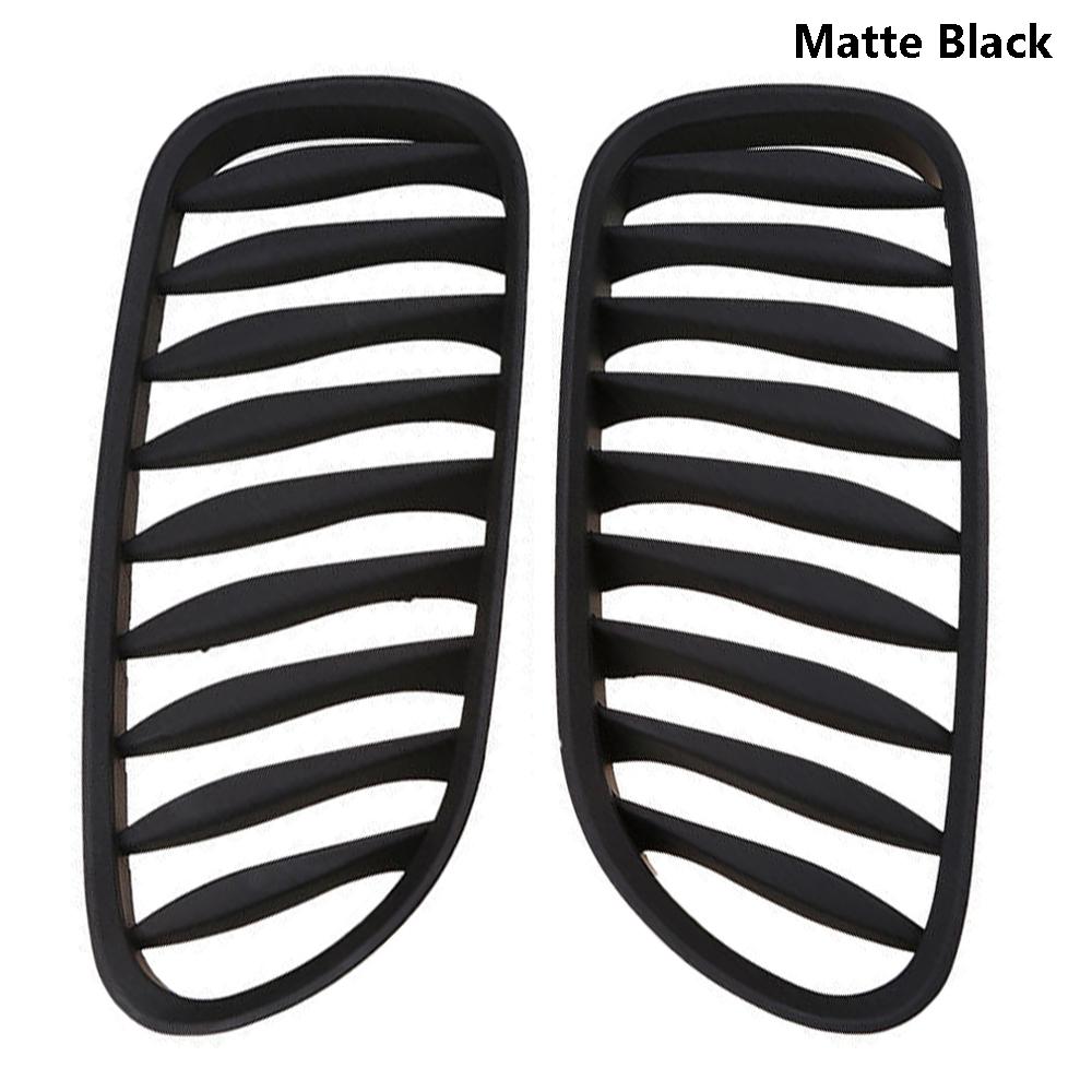 

2 шт. передний бампер решетка капот гоночные решетки глянцевые/матовые черные для BMW Z4 E85 E86 купе 2003-2008 51117117757 51117117758 матовый черный