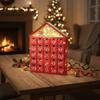 Wooden Christmas Advent Calendar House Shaped Countdown Calendar with 24 Drawers Countdown To Christmas Xmas Countdown Calendar