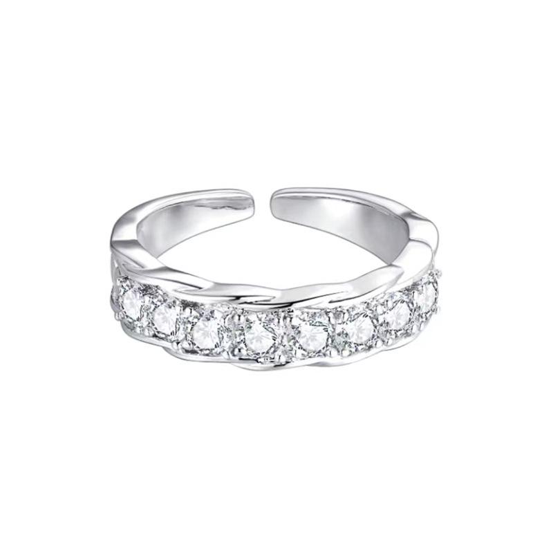 Trendy Korean-Inspired Open Adjustable Ring for Women - Niche Design, Luxurious Style Open Adjustable