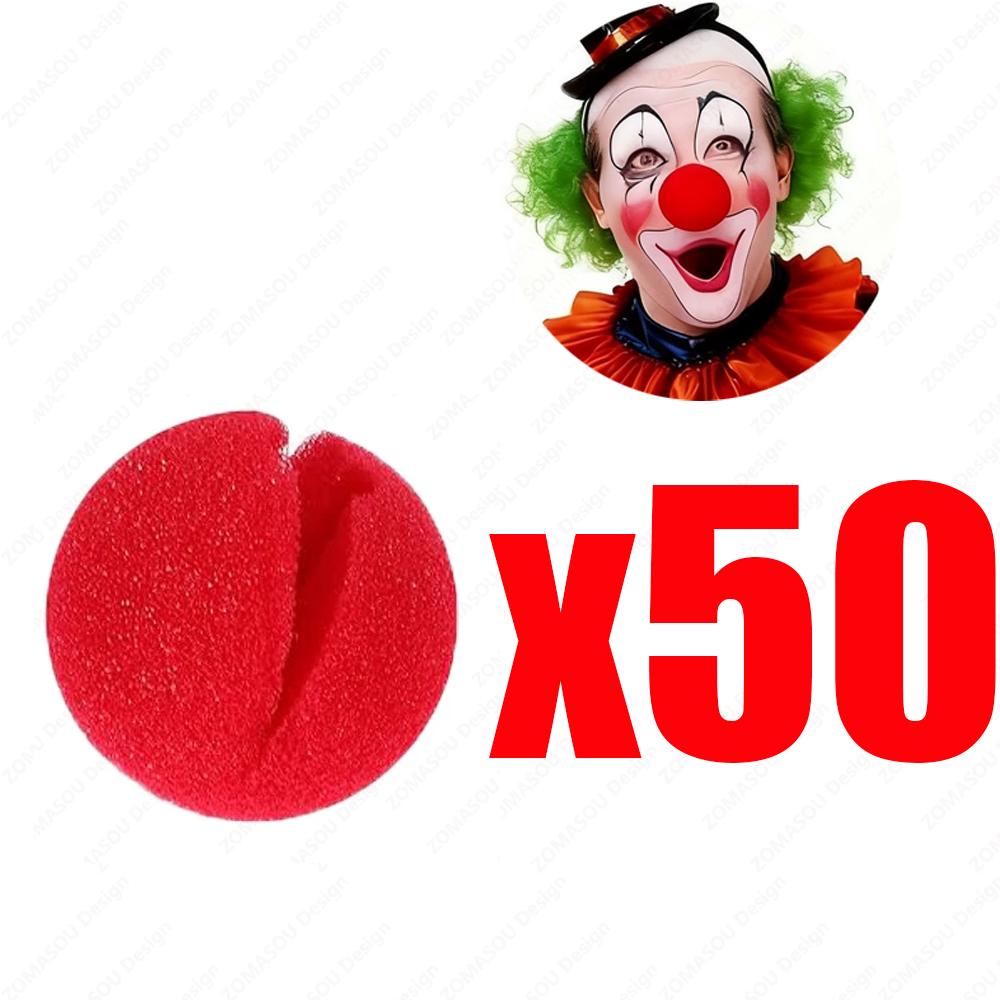 1-300 יחידות אף ליצן אדום מצחיק כדור ספוג קצף לאף עבור תחפושת קוספליי אביזרים להופעת קרקס קישוט למסיבת ליל כל הקדושים ציוד