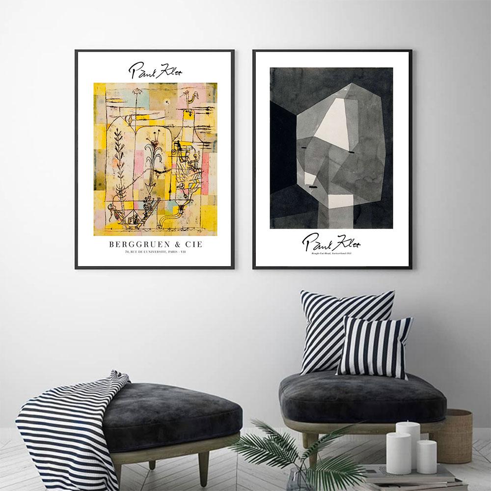 Rough-Cut Head Poster Unique Watercolor Print Abstract Vintage Canvas Painting Wall Art Living Room Home Decor Bedroom Picture