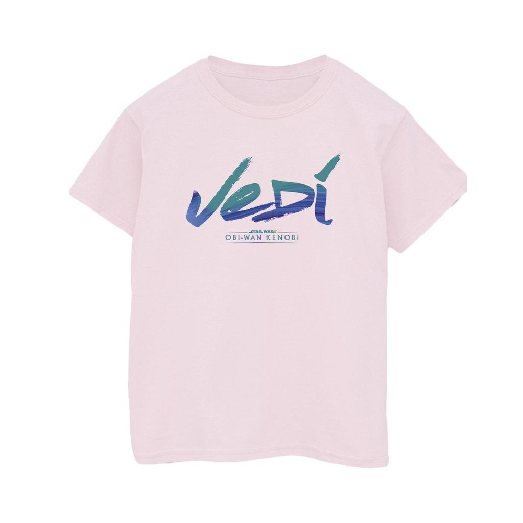 STAR WARS Mens Obi-Wan Kenobi Jedi Painted Font T-Shirt