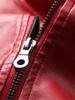 European & American Women's Leather Motorcycle Jacket - Fashion Zipper Short Vintage Coat