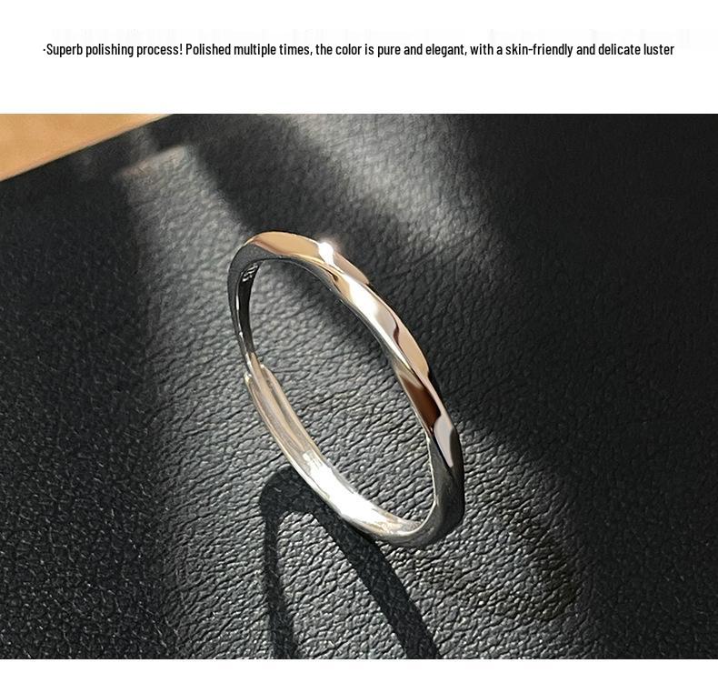 Möbius 925 Sterling Silver Couple Rings - Men's & Women's Wedding Pair Rings, Perfect for Valentine's Day Gifts