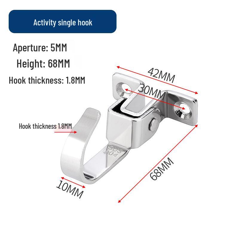 Jinrongda Heavy-Duty Stainless Steel Ceiling Hook for Fans