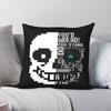 Undertale Game Sans Square Pillowcase Polyester Linen Velvet Pattern Zip Decorative Bed Cushion Case